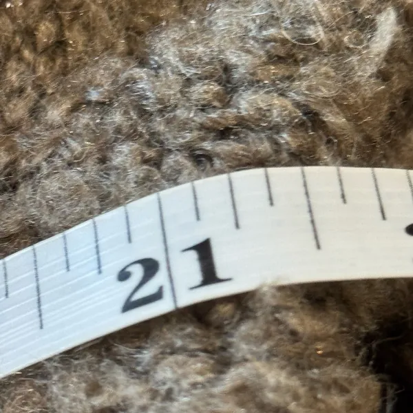 Joie Women’s M Brown Wool Alpaca Blend Bouclé Open Front Long Cardigan - Image 8