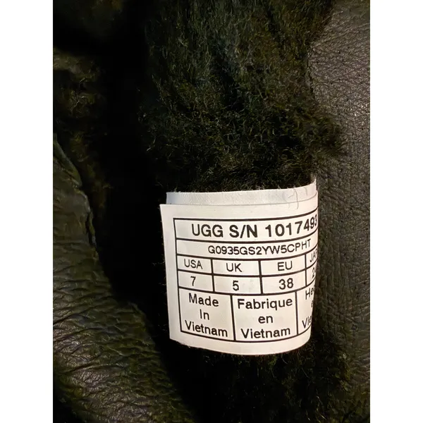 UGG Viki Boot Black Waterproof Leather‎ Vibram Arctic Grip Women - Image 10