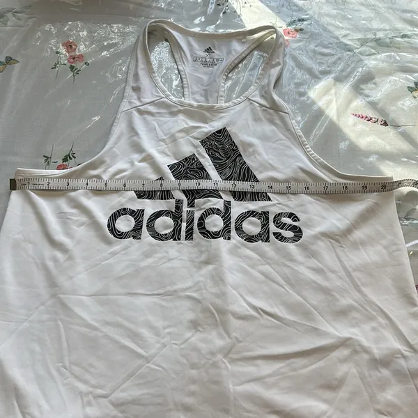 Adidas White Logo tank top Women's XL - Image 2