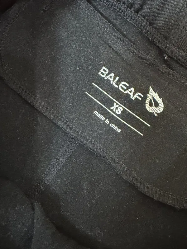 BALEAF Fleece Lined Running Sweat Lounge Pants Black Size XS Black - Image 5