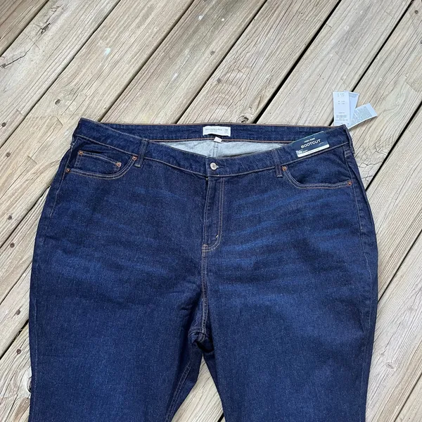 Abercrombie & Fitch Curve Love High Rise Bootcut Jeans Size 38S (46" Waist) NEW! - Image 3