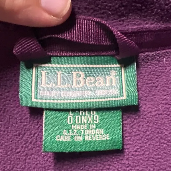 L.L. Bean Women's Softshell‎ Fleece Lined Vest Plum Purple Size Large EUC - Image 8