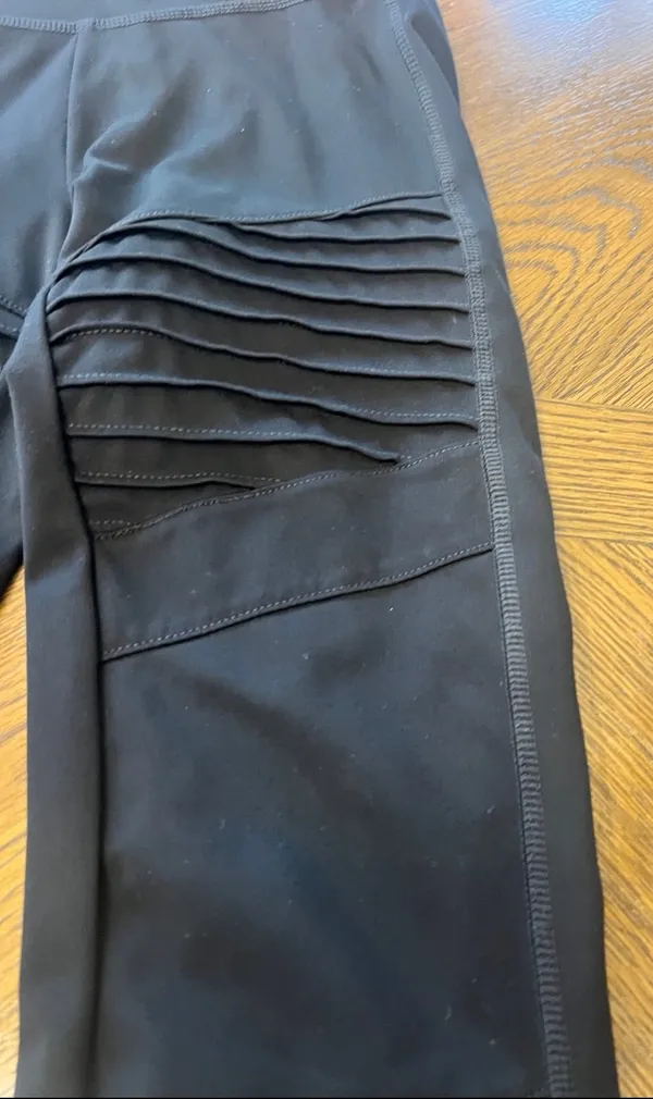 American Eagle Black The Everything Legging Moto Textured Size Small Short - Image 8