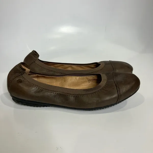 Josef Seibel 07 ballet flats brown leather women's size 39 8.5 business casual‎ - Image 4