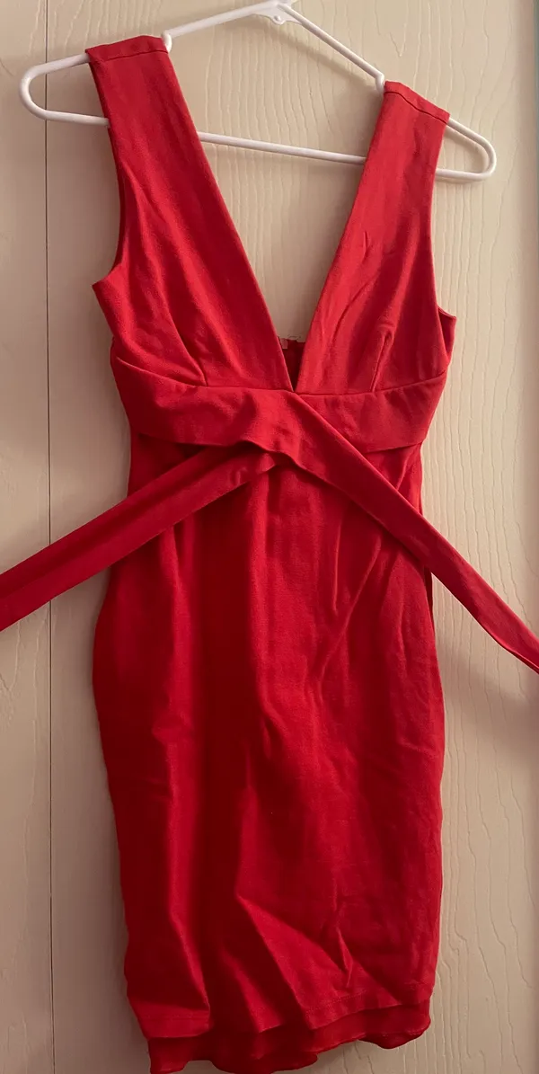 Lulus Red Bodycon Dress - Image 4