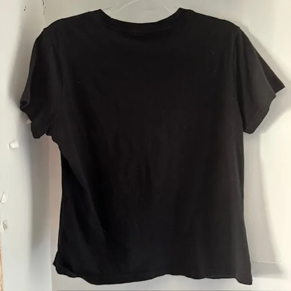 True Religion Women’s XL Black World Tour California Rhinestone Logo Graphic Tee - Image 3
