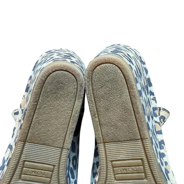 TOMS Booties Womens Size 6 Brown Leopard Faux‎ Suede Wedge Ankle Pull On - Image 9