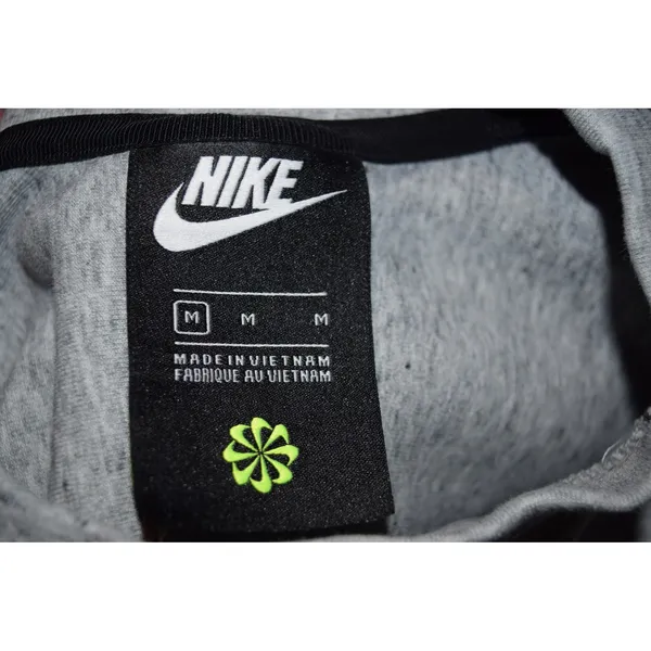 Nike Sportswear Tech‎ Fleece Crewneck Sweatshirt Heather Grey Women's Medium - Image 8