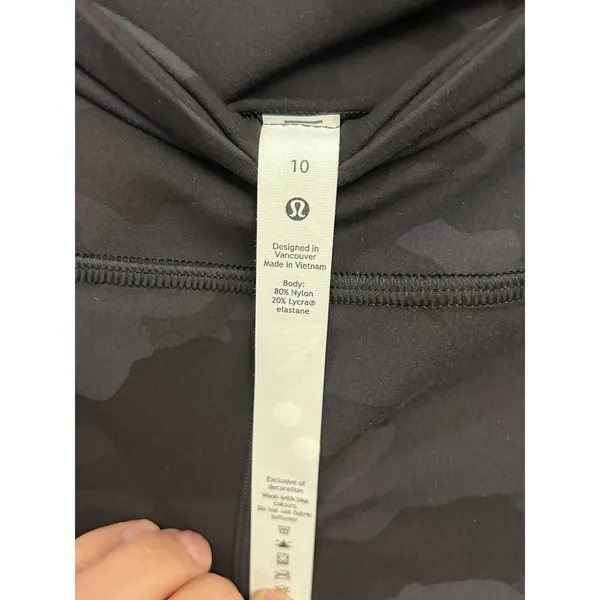 Lululemon Align High-Rise Pant 25" size 10 Heritage 365 Camo Deep Coal Multi - Image 7