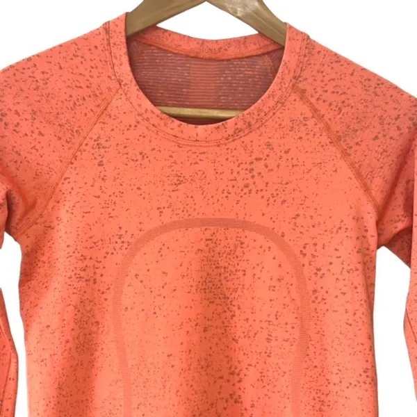 Lululemon Swiftly Tech Long Sleeve Shirt 2.0 Race Length *Highlight Orange - Image 3
