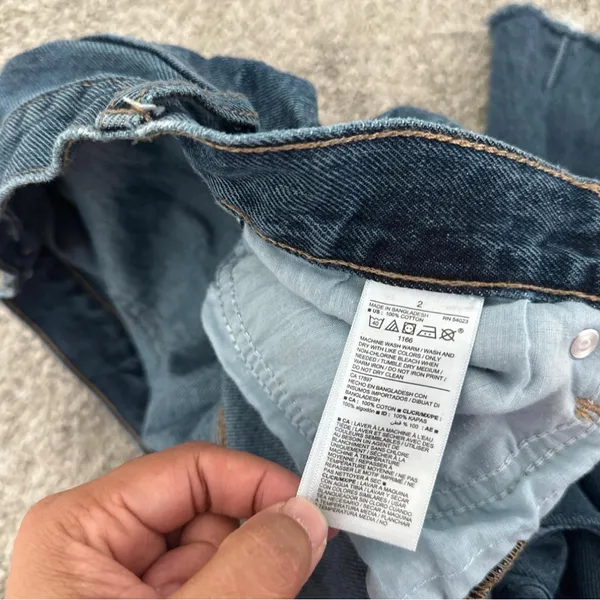 Old Navy Distressed Dark Blue Jeans - Image 3