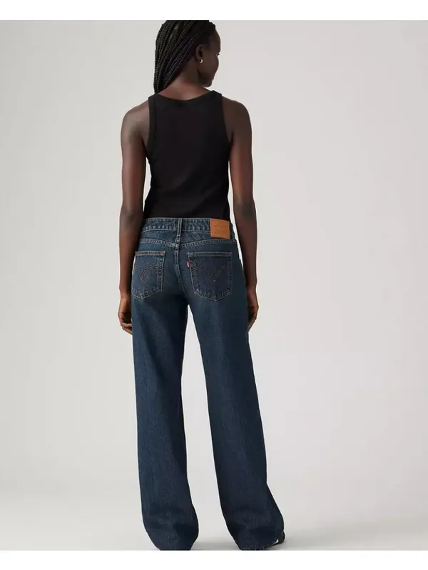 Levi's 30x34 Premium Low Loose Women's Jeans Tomorrow Morning Dark Wash - Image 3