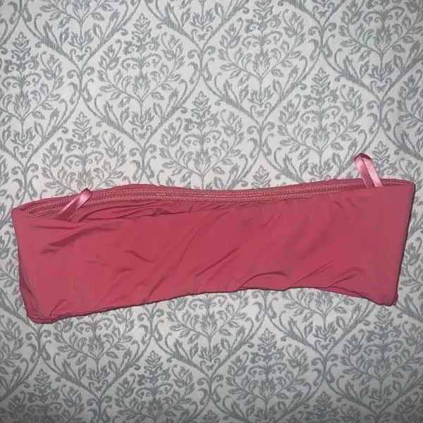 NWOT Free people intimately pink Bandeau tube top swim bikini size M - Image 2