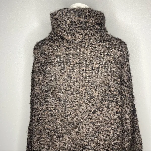 Free People Brown Alpaca Blend Knit Turtleneck She’s All That Tunic Sweater - Image 4