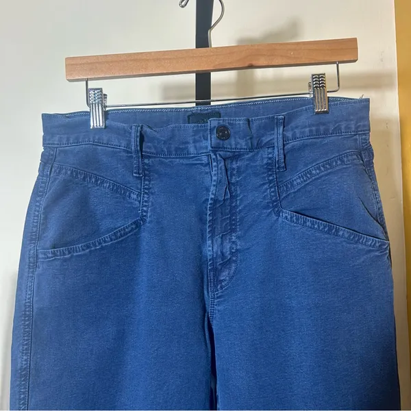 MOTHER The Breaker Crop‎ Jeans Eclipse Wash Blue Denim Size 28 (US 6) - Image 3