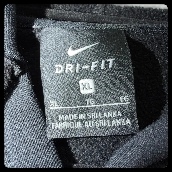 Nike Pullover Hoodie Women XL Black Just Do It Dri-Fit Sweatshirt DA1452-010 - Image 3