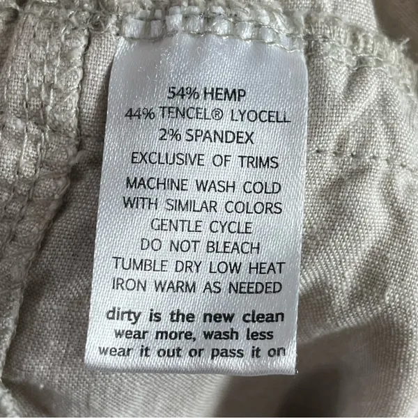 Toad&Co Tara Hemp Jumpsuit Size Small Oatmeal Chambray One Piece Tie‎ Shoulders - Image 8