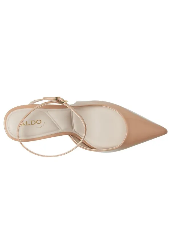 NWT Aldo Womens Kymmberly Strappy Pointed Toe Heels 14028467 Cream Brown 7B - Image 2