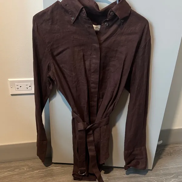 Banana Republic Dark Brown Shirt Dress - Image 2