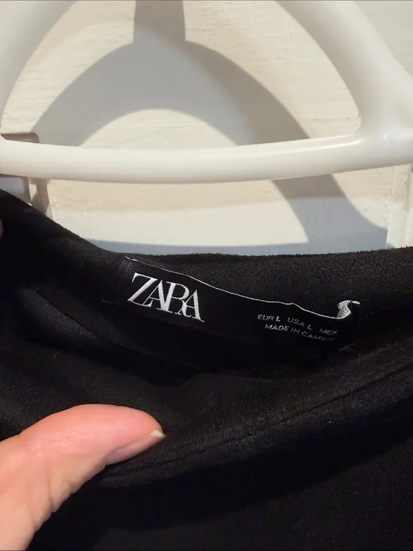Zara Black Mini Wrap Skort - Image 5