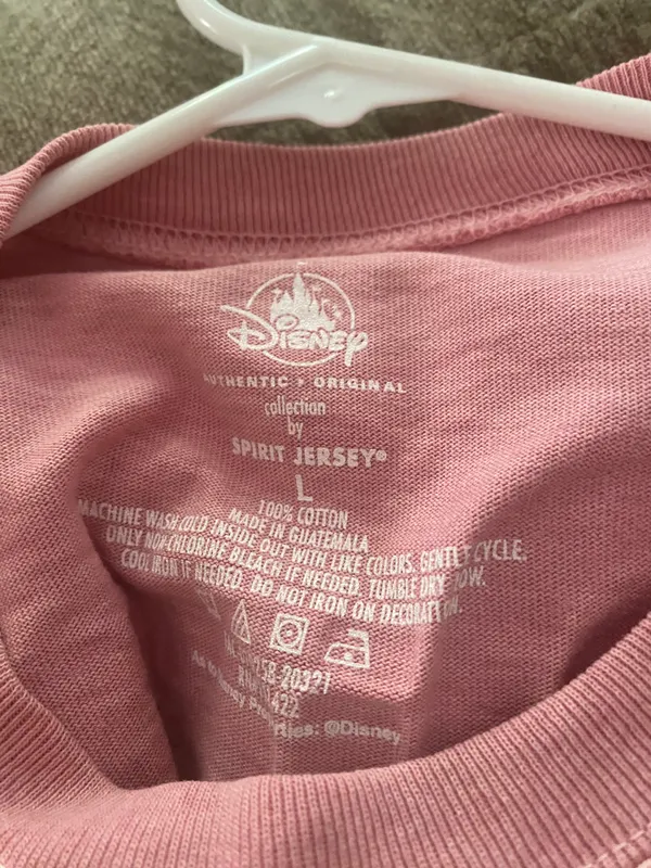 Disney Authentic Parks Spirit Jersey Walt World Peach Shirt size large. Never worn - Image 5