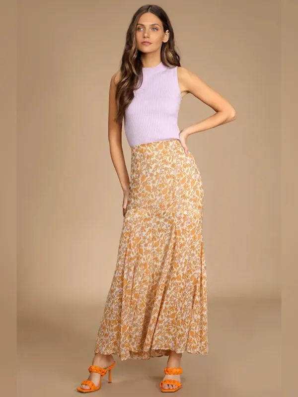 Free people Lilith Printed Maxi Skirt - Image 7