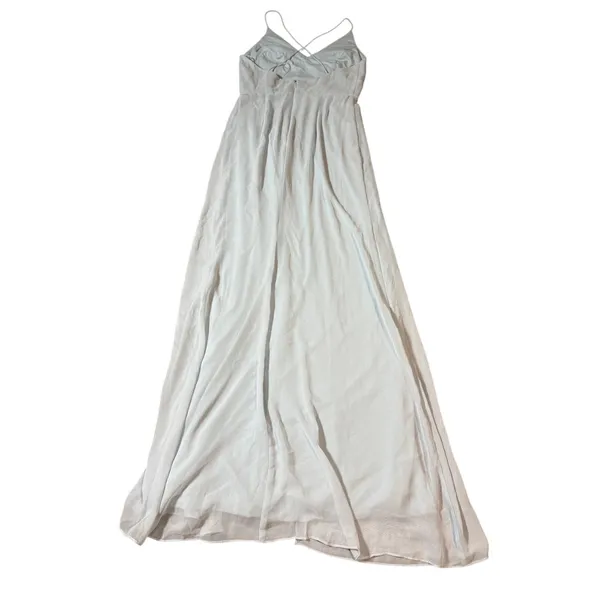 NWT Thread‎ Dessy CRISS CROSS BACK MERMAID WRAP DRESS Blue MIST SZ 6R Gown Dress - Image 4