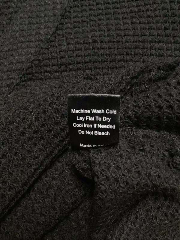 POL Black waffle knit v-neck size Small - Image 9
