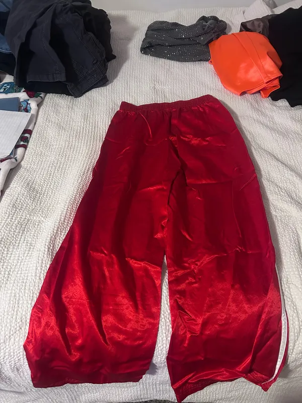 OFFLINE by Aerie High Waisted Wide Leg Pant Red - Image 2