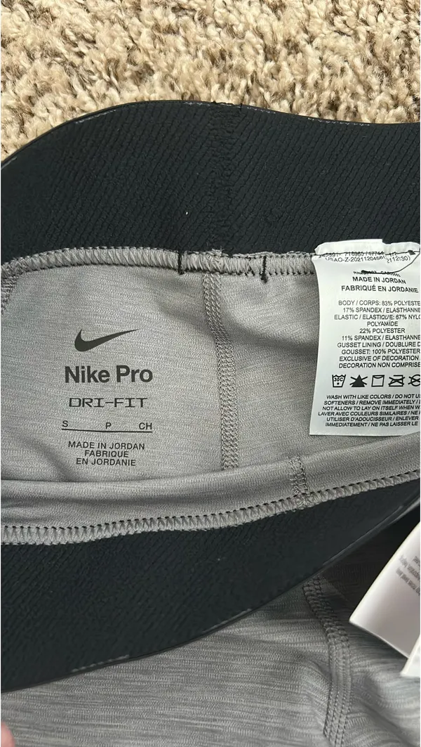 Nike Pro Shorts Spandex Grey - Image 6