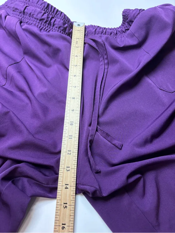 Healing Hands HH Works Women’s Renee Jogger Purple Scrub Pants EUC Size 2X - Image 8