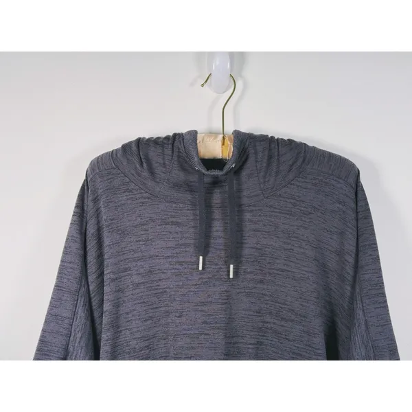 Athleta Blissful Poncho Hoodie Pullover S/M Gray Athleisure Lounge Casual Lagen - Image 4