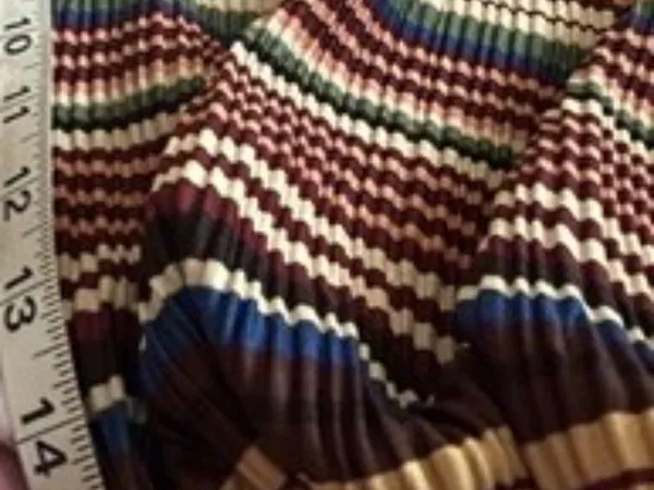Zara Striped Babydoll Mini Dress Puff Sleeve Earthy Artsy‎ Festival Boho Medium - Image 7