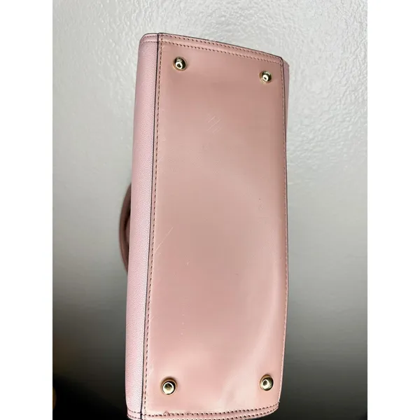Gramercy & Grand Satchel Bag Womens Medium Pink Faux Leather Vegan Zip Purse - Image 7