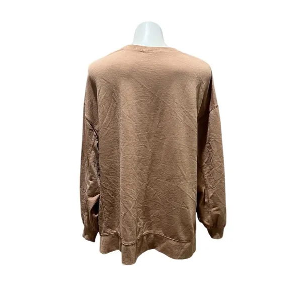 Z Supply Women's Beige Long Sleeve Crew Neck T-Shirt Size S - Image 2