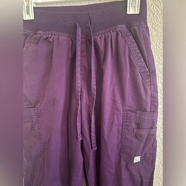 Purple Women's Scrub Pants - Image 2