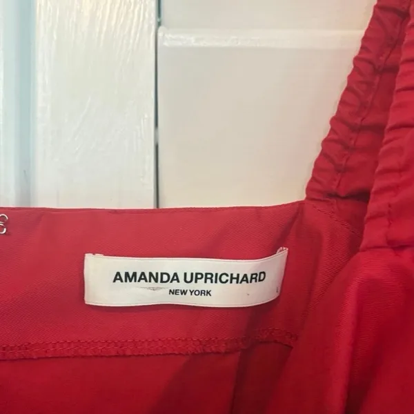Amanda‎ Uprichard Red Ruched Dress Size Large - Image 7