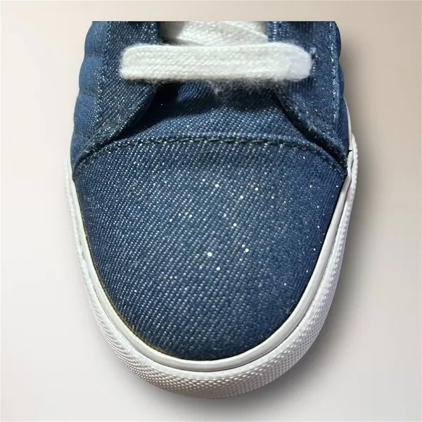 GBG Los Angeles Womens 7 Blue Sparkle Denim High Top Sneakers Quilted Y2K Retro‎ - Image 10