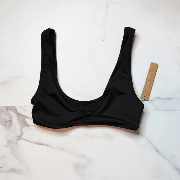 NWT Skims Signature Swim Plunge Bikini Top - Image 2