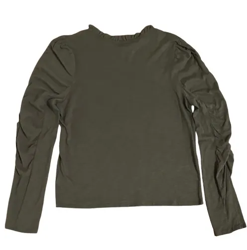 Maeve by Anthropologie Ruched Long Sleeve Ruffle Top - Image 5
