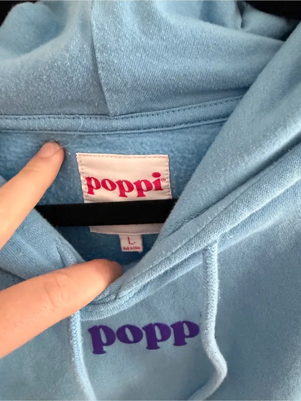 Poppi Future of Soda Blue Hooded Sweatshirt - Image 3