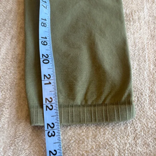 Free People Movement Good Karma Leggings Womens S/M‎ Sage Green High Rise Ribbed - Image 7