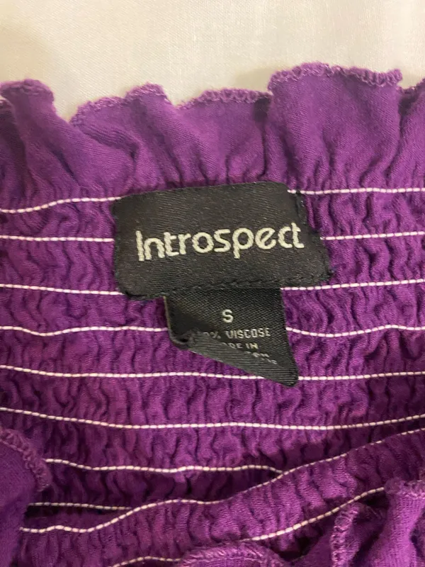 Vintage Midi Strapless Purple Dress - Image 2