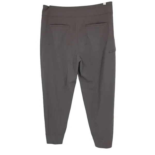 Athleta Womens Brooklyn Pants 16 Taupe Utility Travel Zip Pocket Stretch‎ SP24 - Image 5
