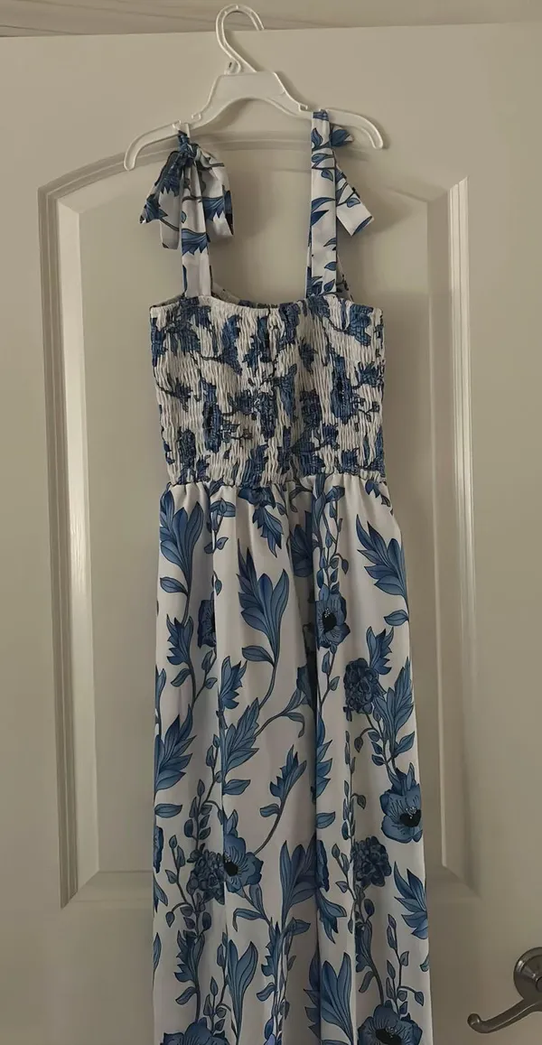 blue flower dress Size XS - Image 2