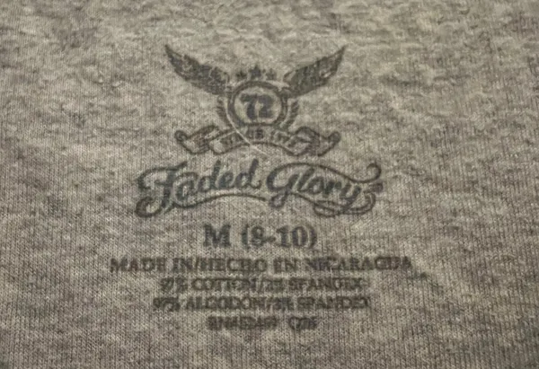 Faded Glory Light Gray Shirt - Image 2