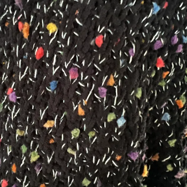 Haptics Black Colorful Pom Pom Cardigan Sweater - Image 6