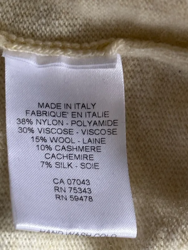 Bianco & Blu Lightweight Cashmere Silk Italian Cardigan - Image 4
