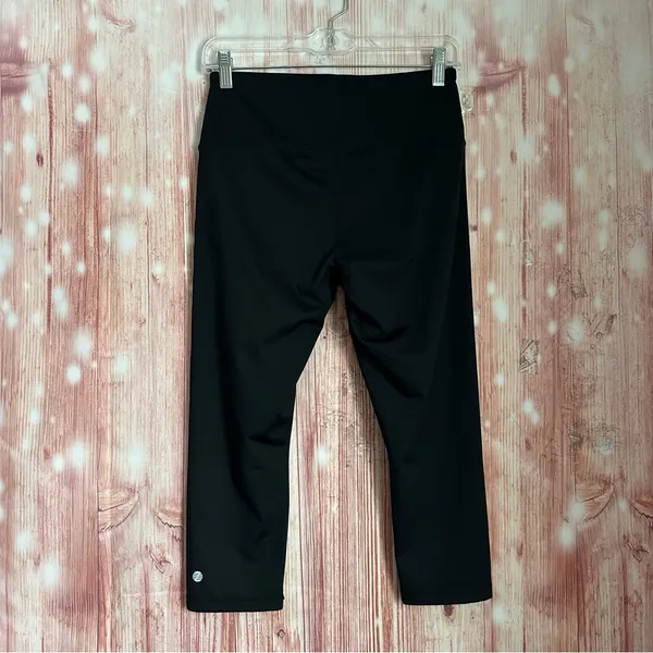 Z By Zella Black Cropped Mid Rise Athletic Leggings Size M - Image 6