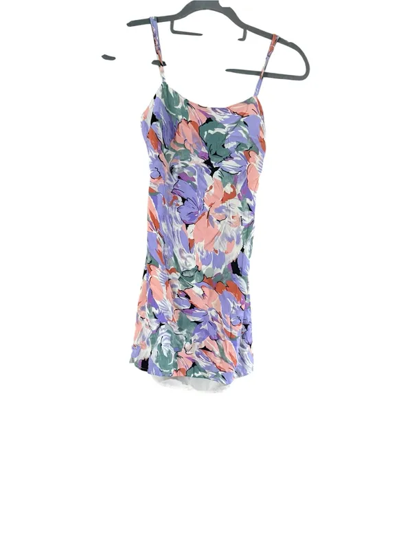 Lulu's Floral Mini Dress in Purple, Pink, Blue - Image 9